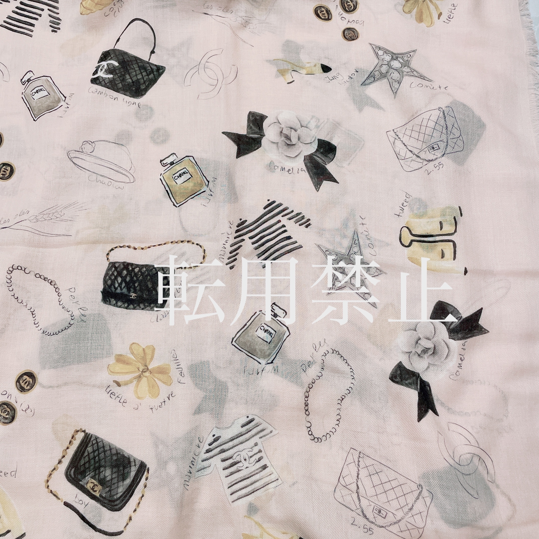 【国内発送】CHANEL 24Pストール 限定デザイン ピンク