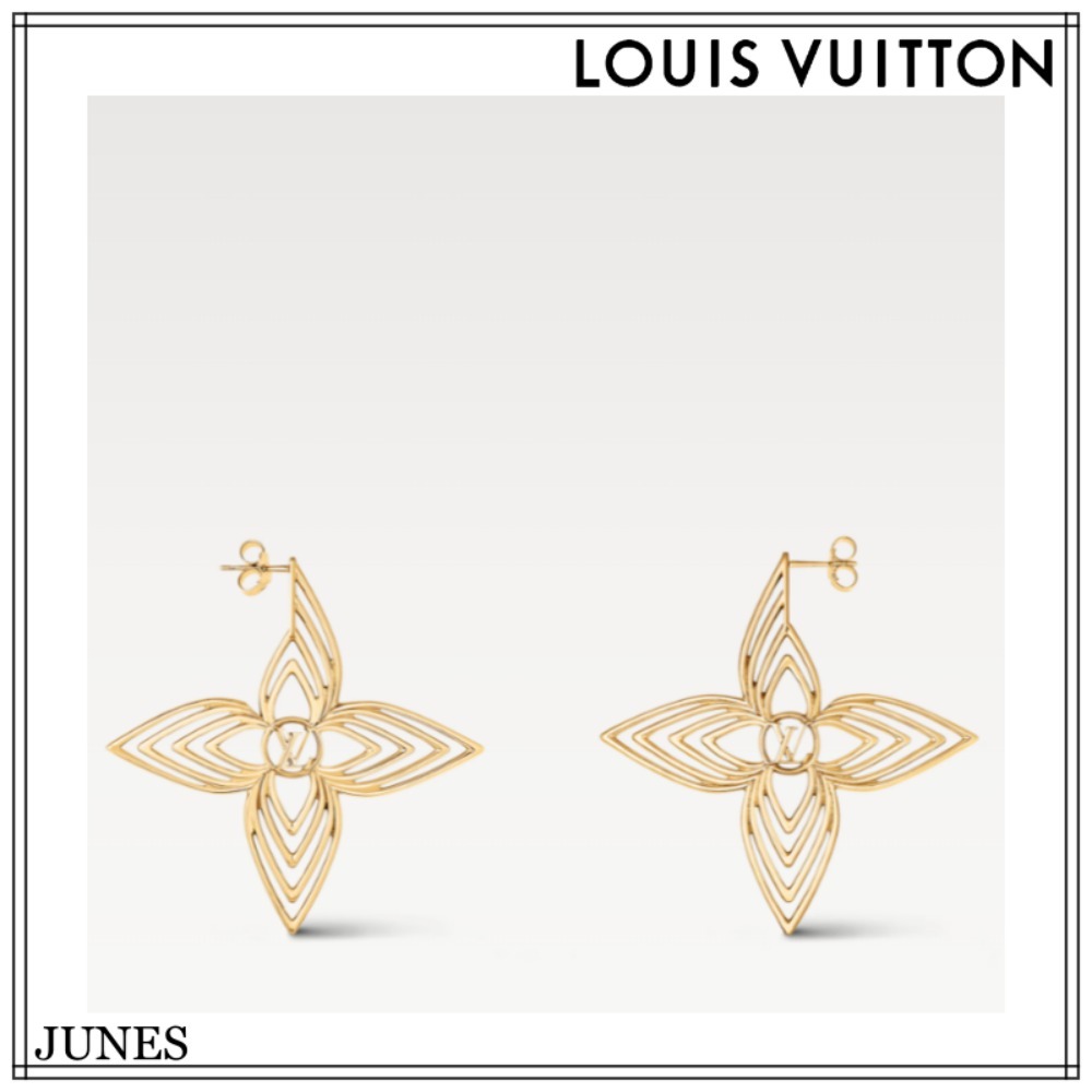 大胆なデザイン！！【LOUIS VUITTON】ピアスフラワーLVブリーズ