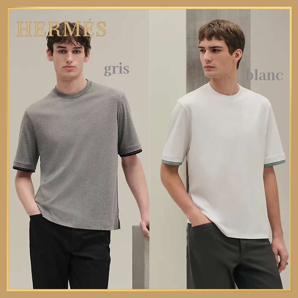 【デイリーに使える♪】HERMES Tシャツ サドルステッチ
