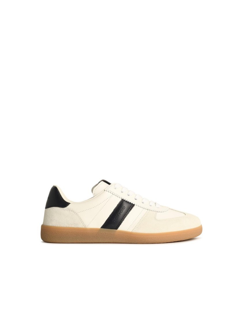 スニーカー Tom Ford 'Archer' White Suede Sneakers