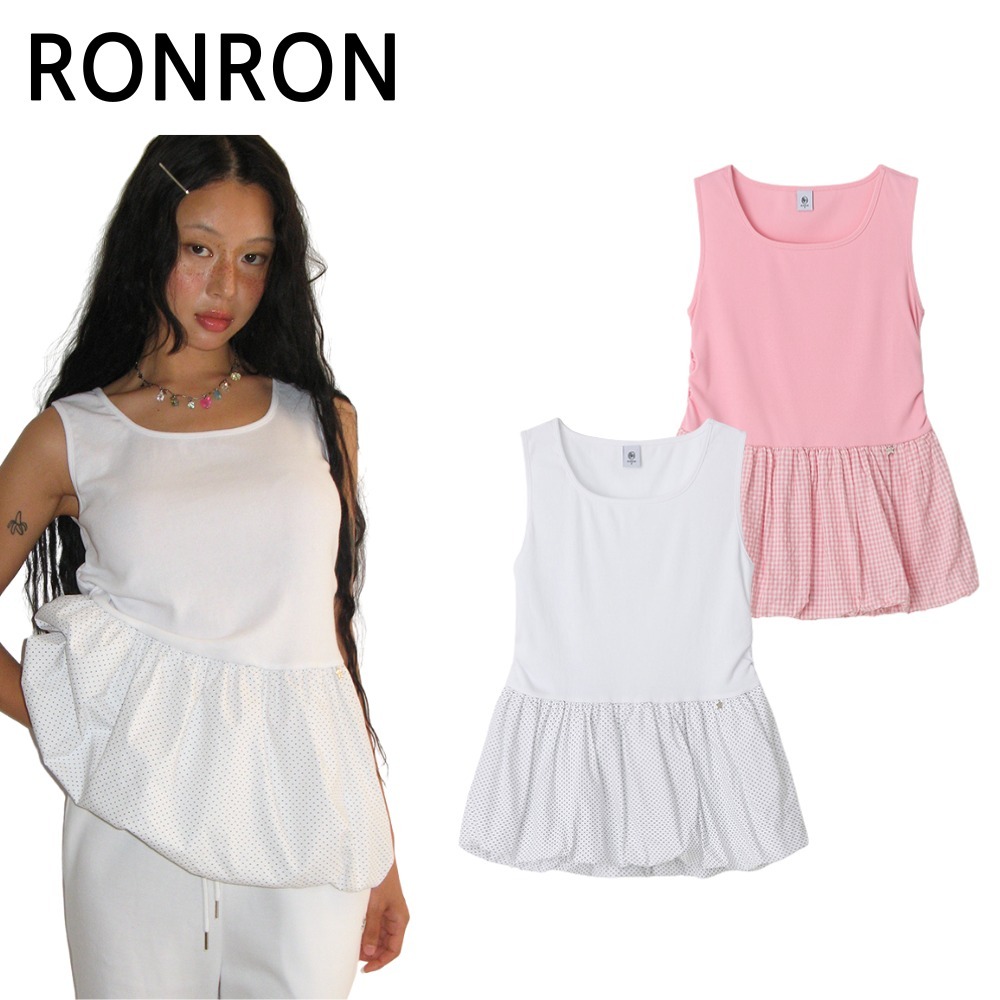 ★RONRON★ PUMPKIN LAYERED SLEEVELESS