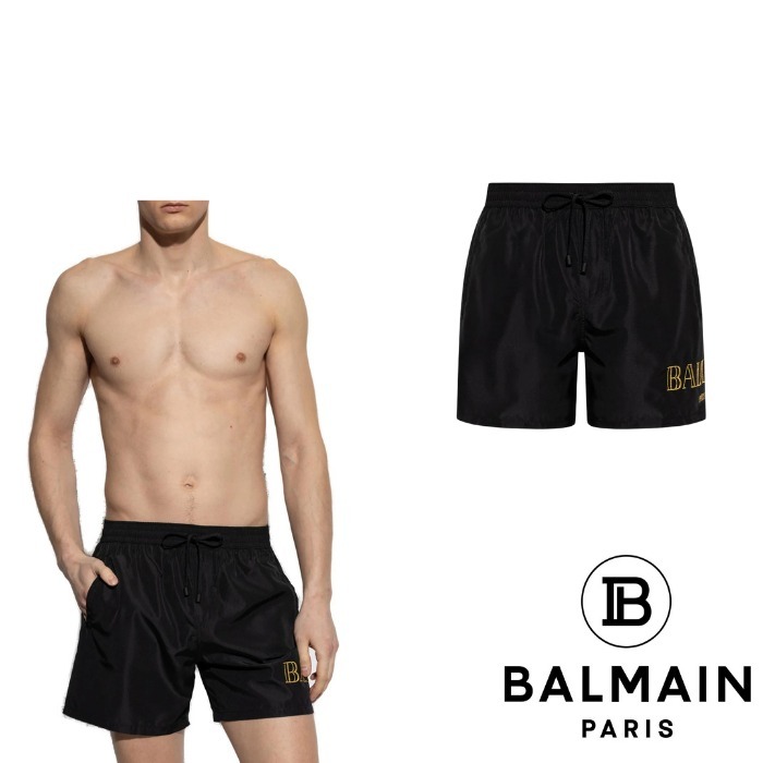 Balmain☆VIP価格 ロゴ スイムショーツ