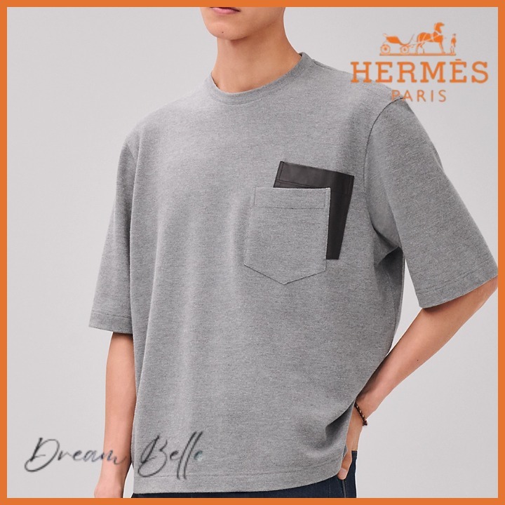 【シンプルで使える★】HERMES シャドウポケットTシャツ