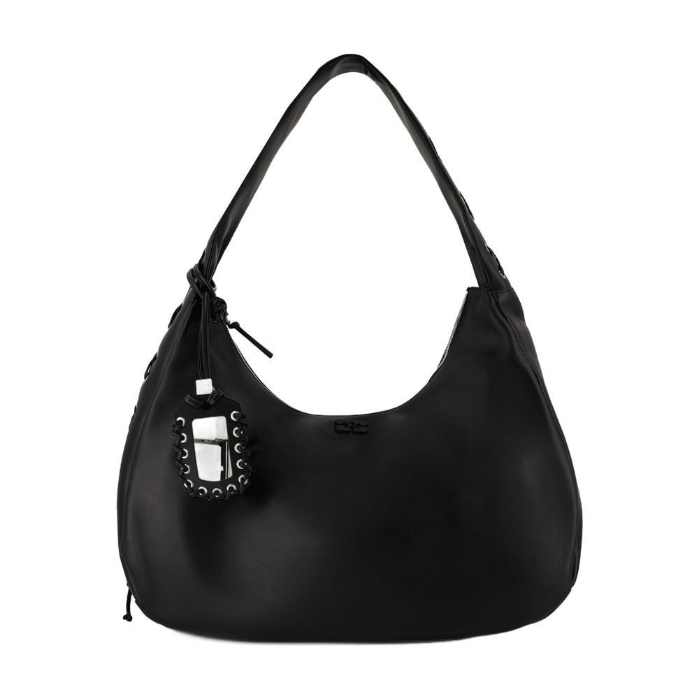 ショルダーバッグ・ポシェット Ganni Bou Xxl Shoulder Bag - Leather - Black