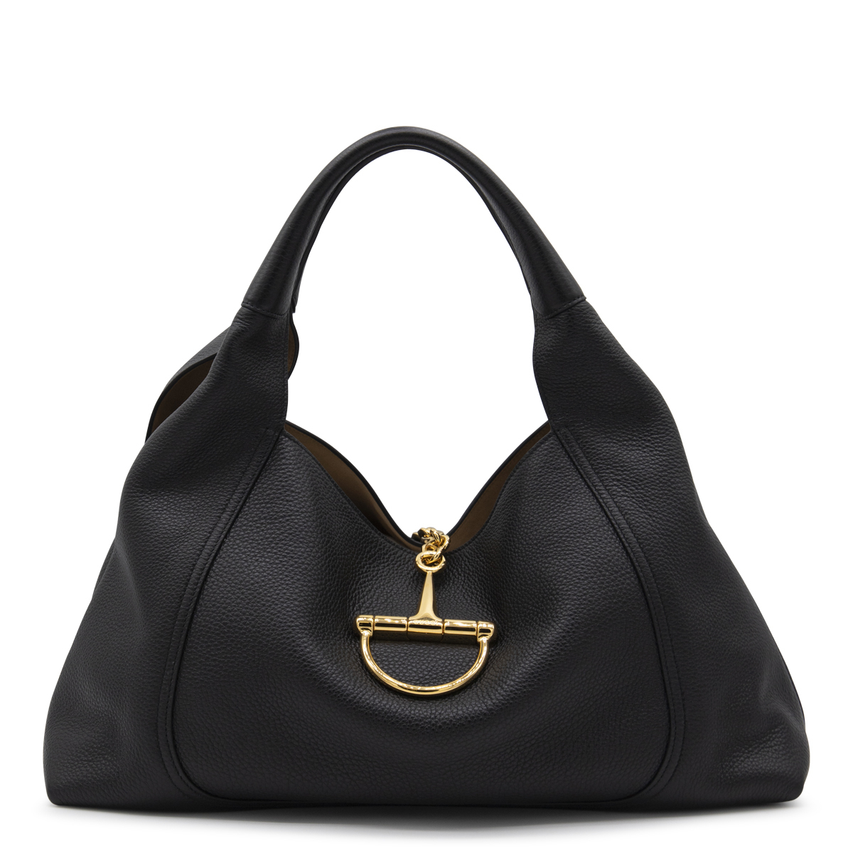 トートバッグ GUCCI BLACK LEATHER SOFTBIT MAXI TOTES