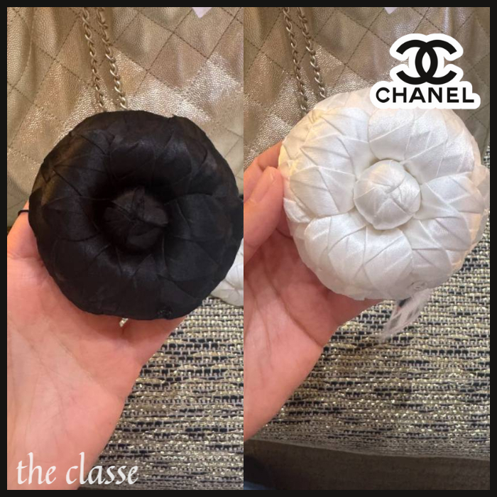 【モノクロカラー♪】胸元を繊細に彩る◇CHANELカメリアブローチ