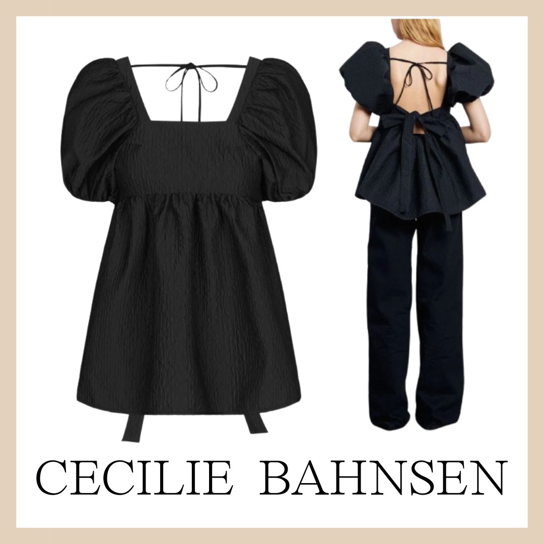 【CECILIE BAHNSEN】アルマ望遠鏡トップ パフスリーブ