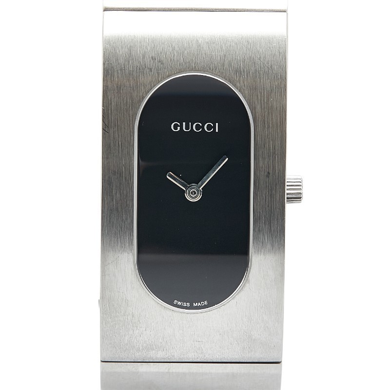 グッチ ブラックダイヤル バングルウォッチ 2400L