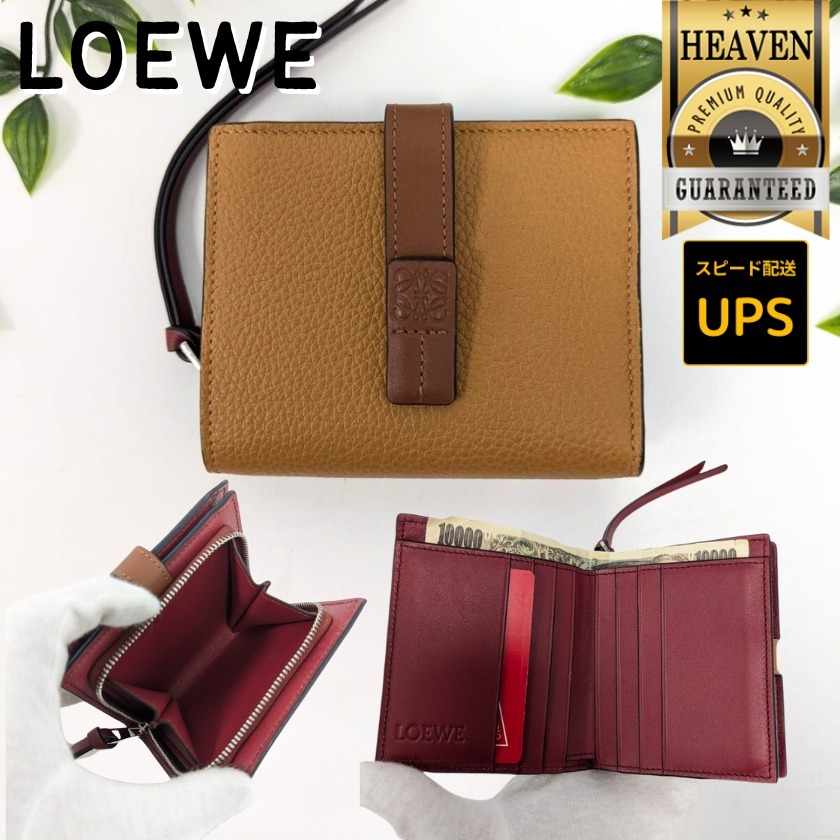 6万取引突破★UPS速達便利用【LOEWE】C660Z41X01_折りたたみ財布