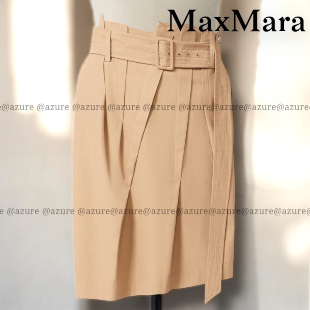 直営♪Max Mara Studio コットンバタビアスカート ACQUI