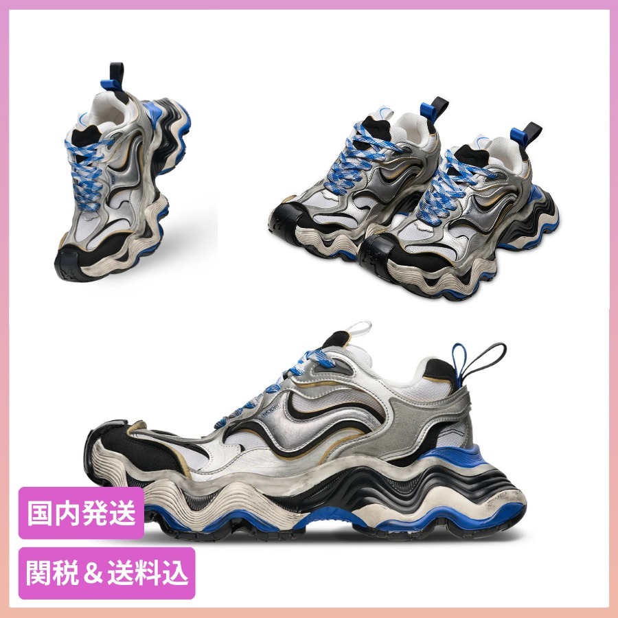 XHEYDAY エックスヘイデイ Mega Wavy チャンキースニーカー