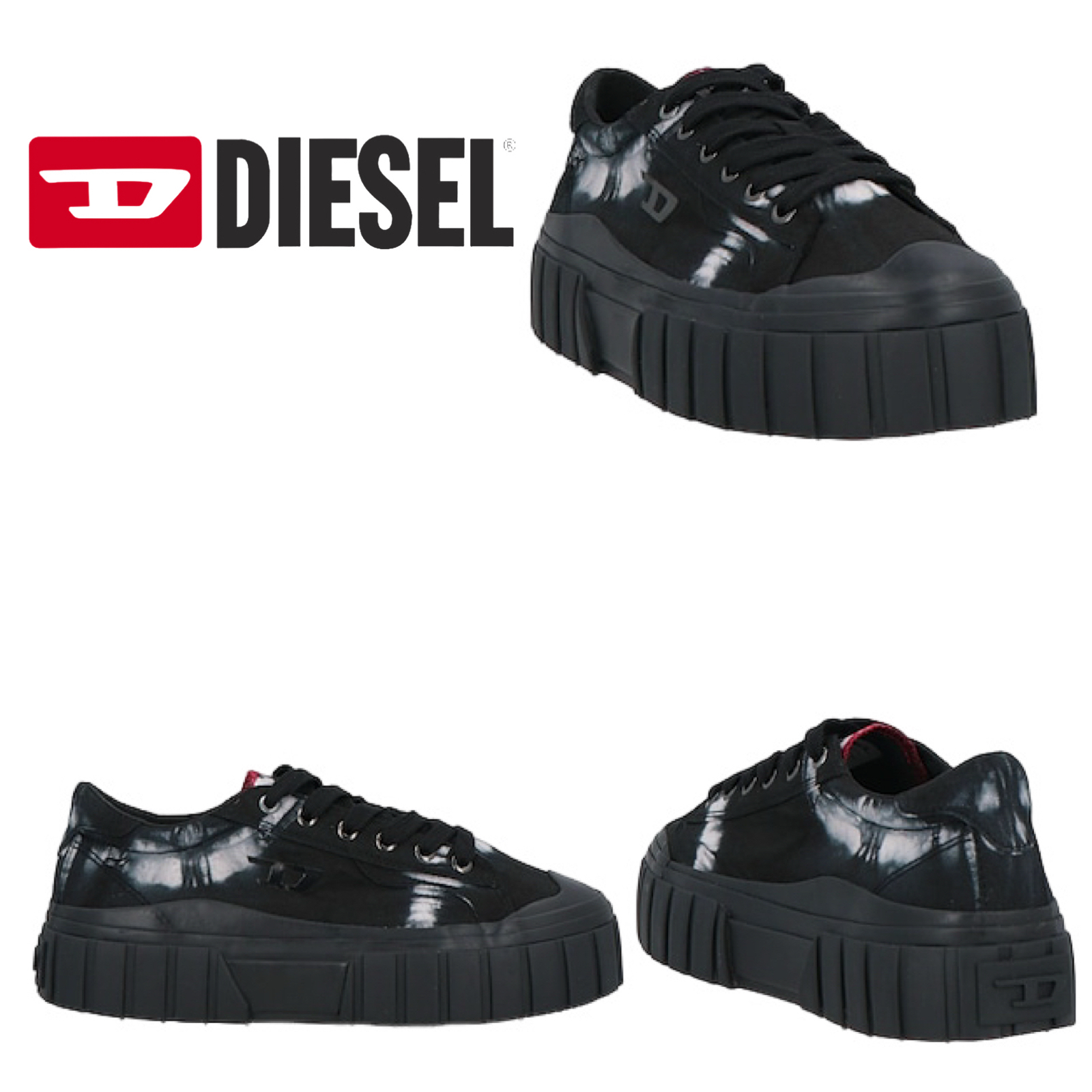 DIESEL レディーススニーカー ブラック