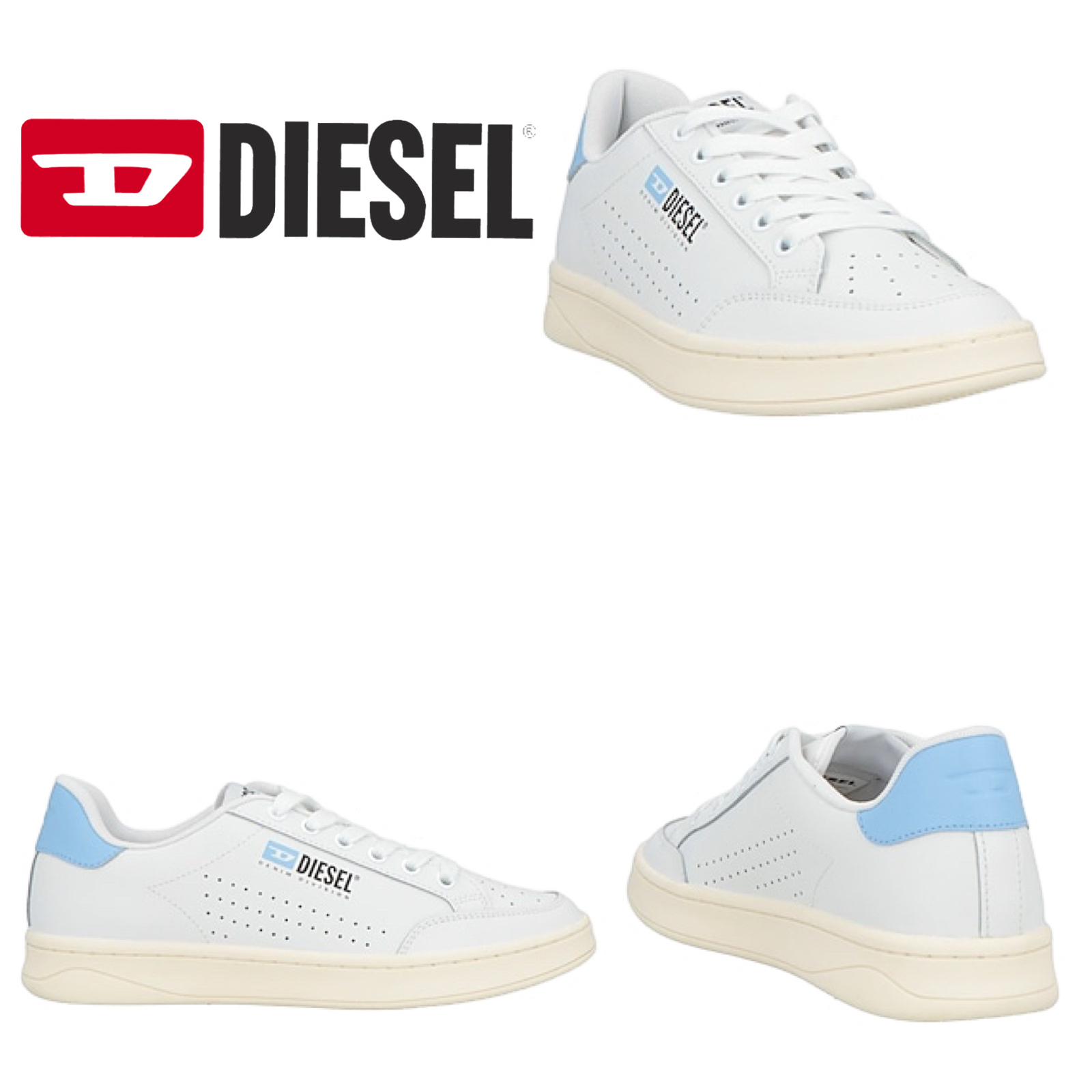 DIESEL レディーススニーカー スカイブルー