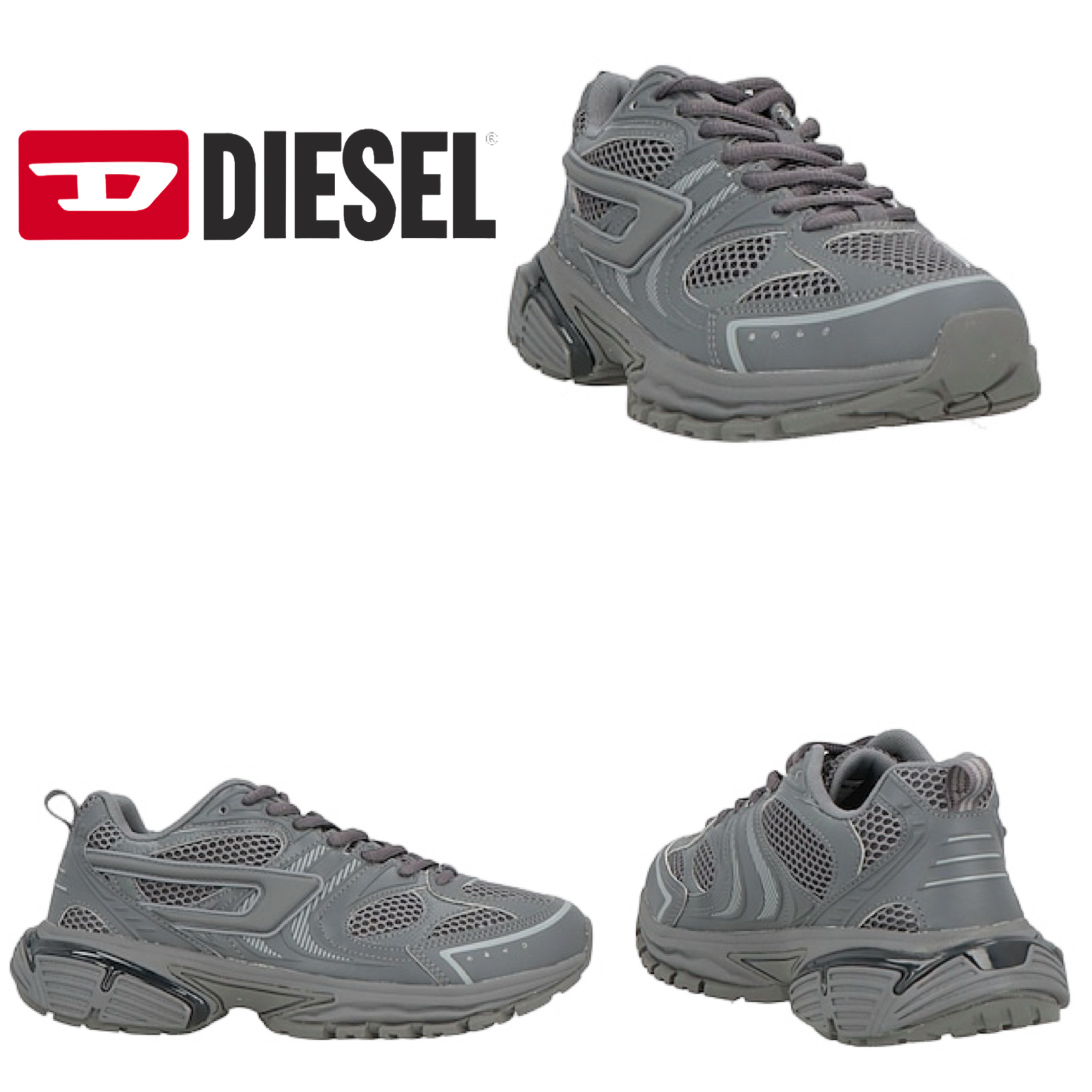 DIESEL レディーススニーカー チャコール