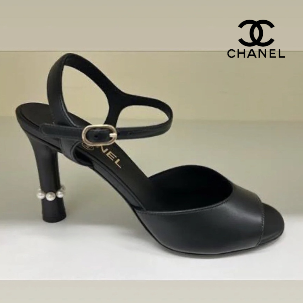 【パールが映える♪】CHANEL★サンダル ミュール
