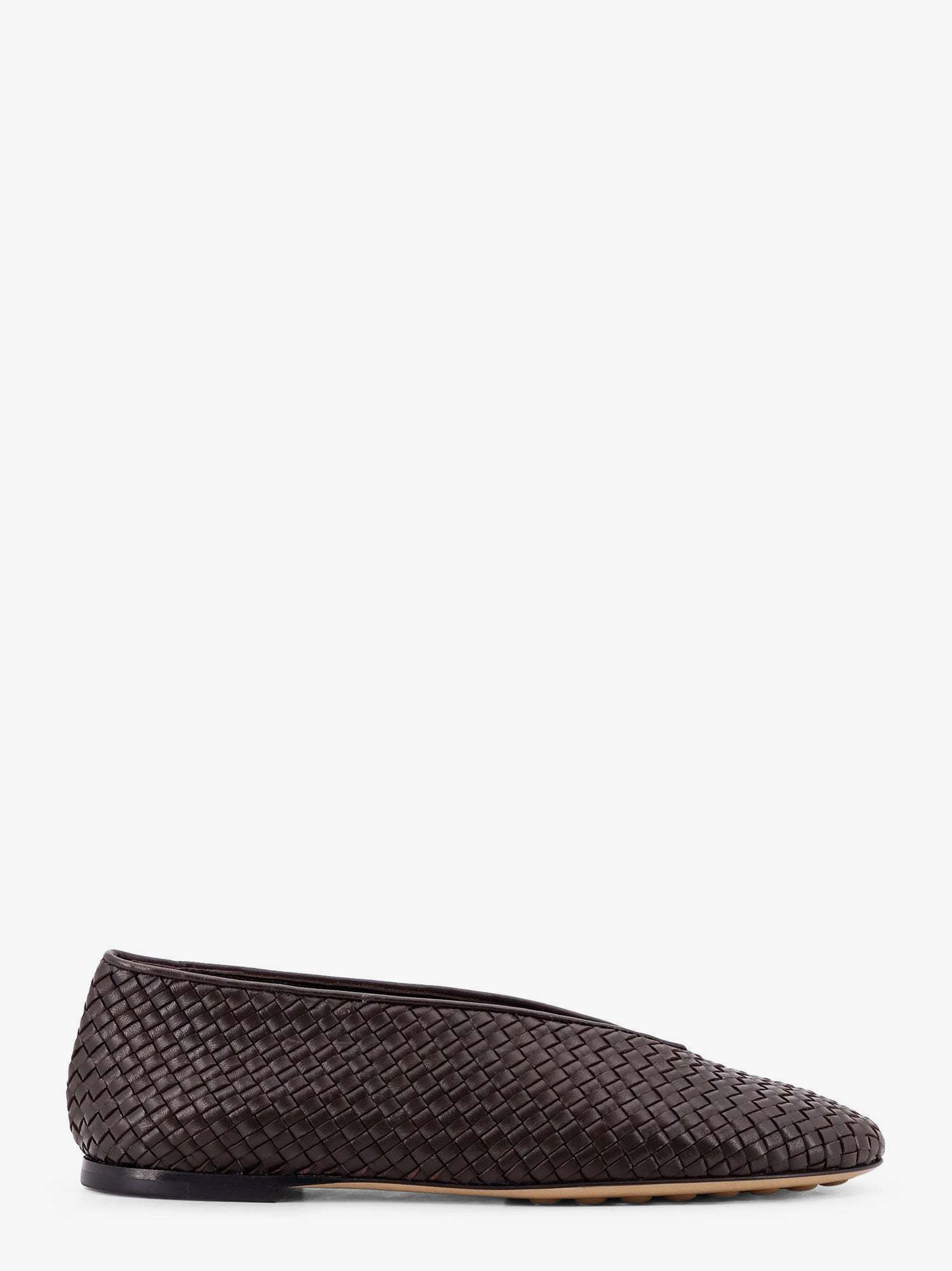 【関税&送料込】Bottega Veneta Rosa Woven Leather Ballerinas