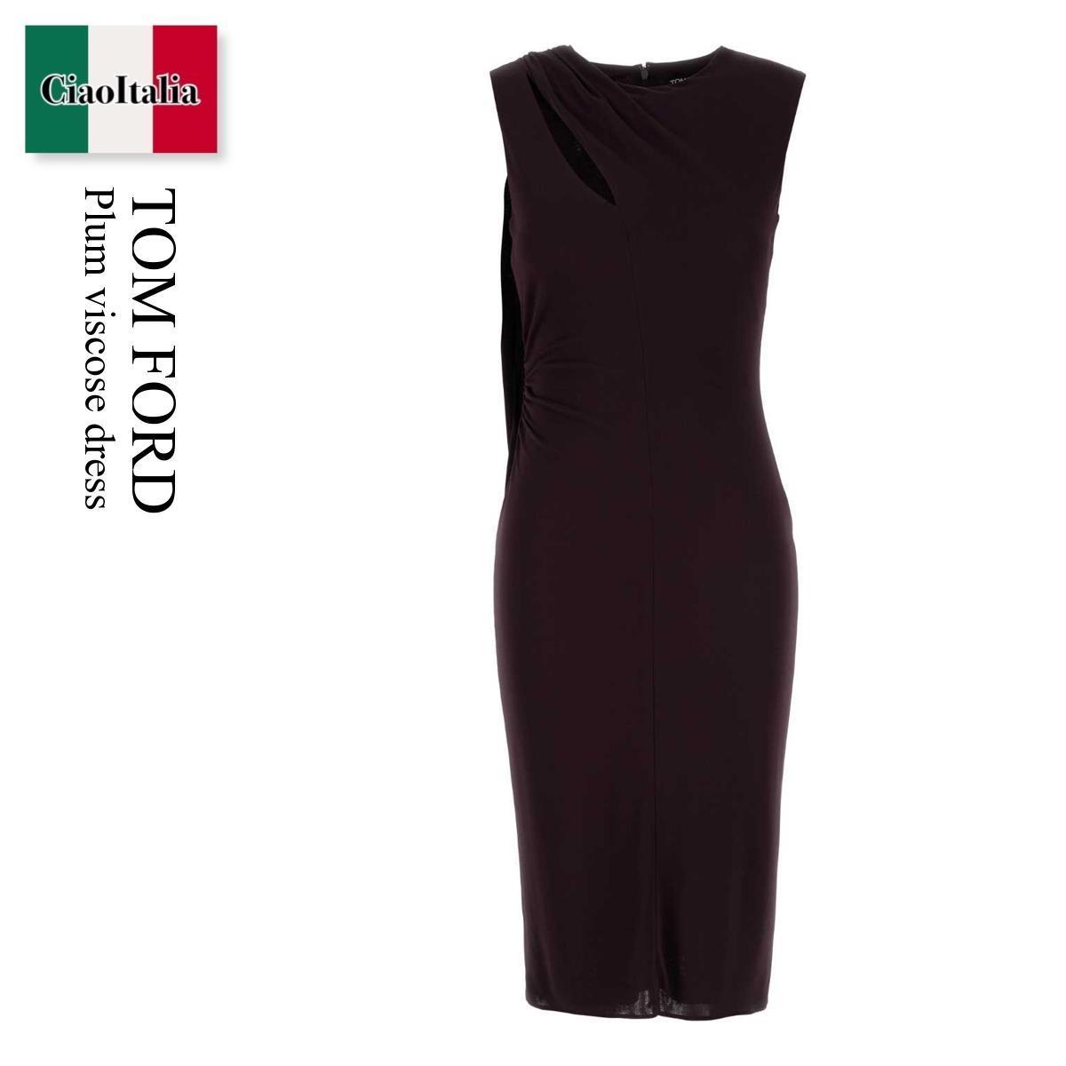 ワンピース Tom Ford Plum Viscose Dress