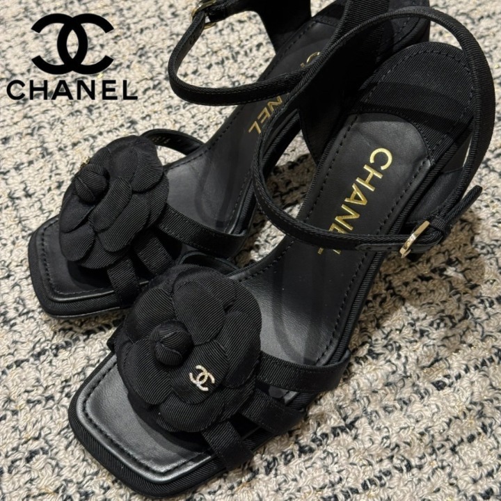 【カメリアお洒落】CHANEL CCロゴ サンダル