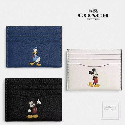 【COACH x Disney】在庫僅か ミニ―〇プベルレザー カードケース