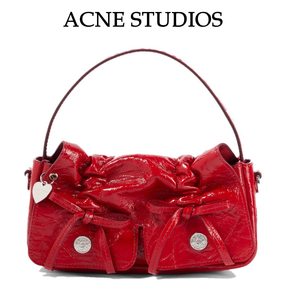 【Acne Studios】マルチポケットマイクロレザーショルダーバッグ