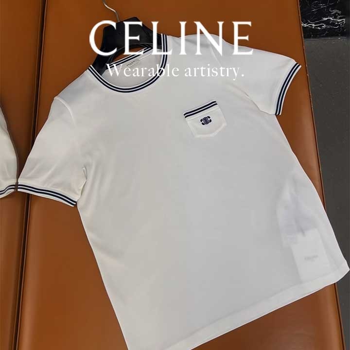 *即完売の大人気Tシャツ*【CELINE】トリオンフ ポケットT