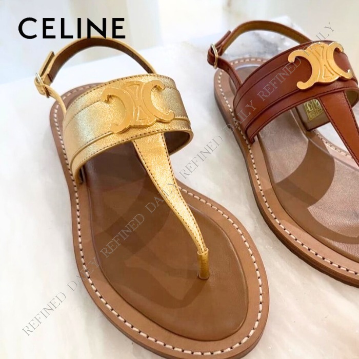 【CELINE】上品ツヤ感◎リンピア トリオンフサンダル