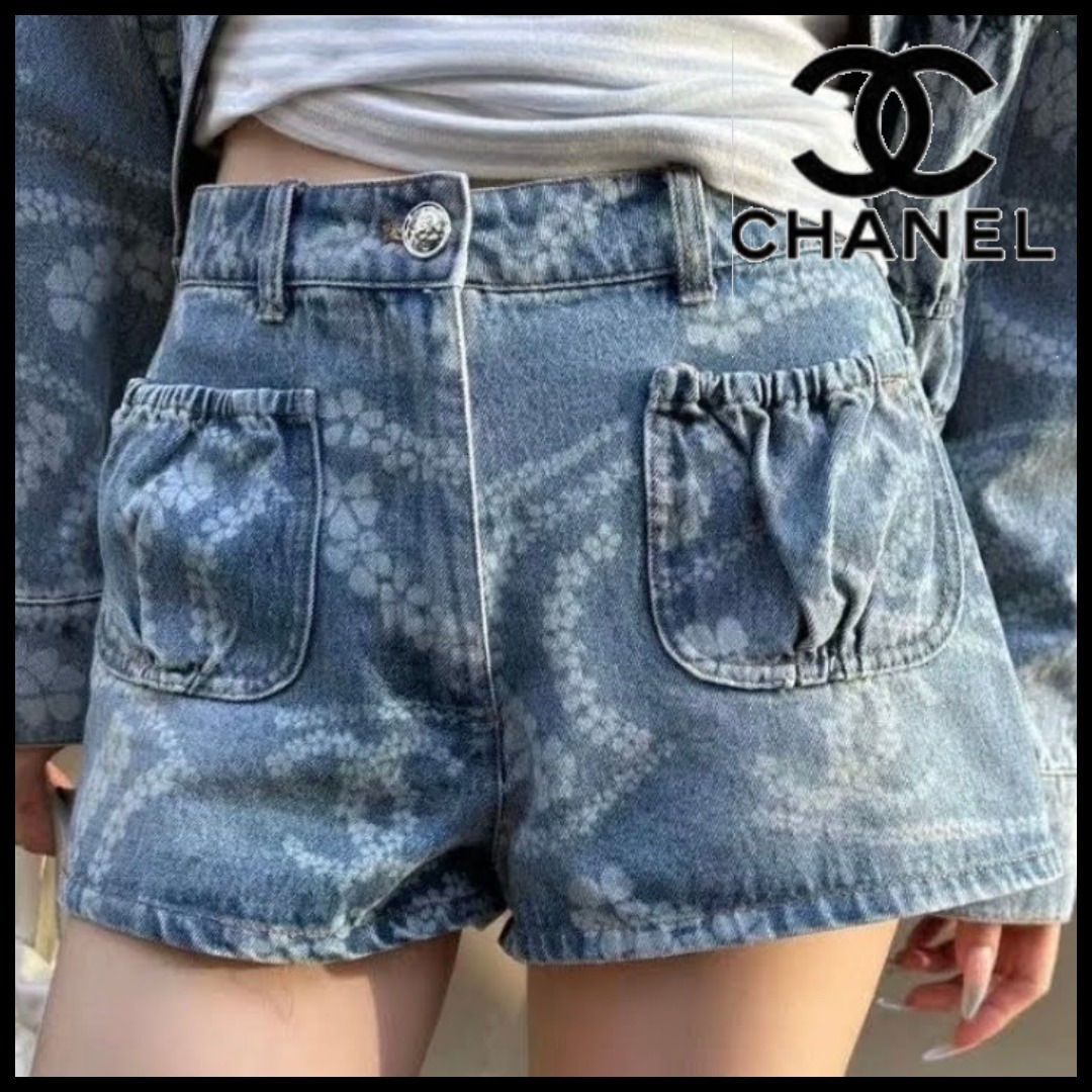【可愛すぎる♡】CHANEL デニムショートパンツ