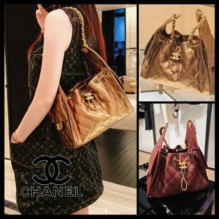【25A 新作/存在感抜群なレザー×ゴールド】CHANEL バングル ゴールド（金色）系 CHANEL CHANEL 25(シャネル) - 海外通販のBUYMA