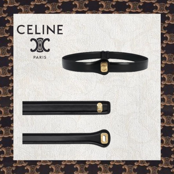 CELINE ラージ CELINE ジョセフィーヌ ベルト トリヨンレザー