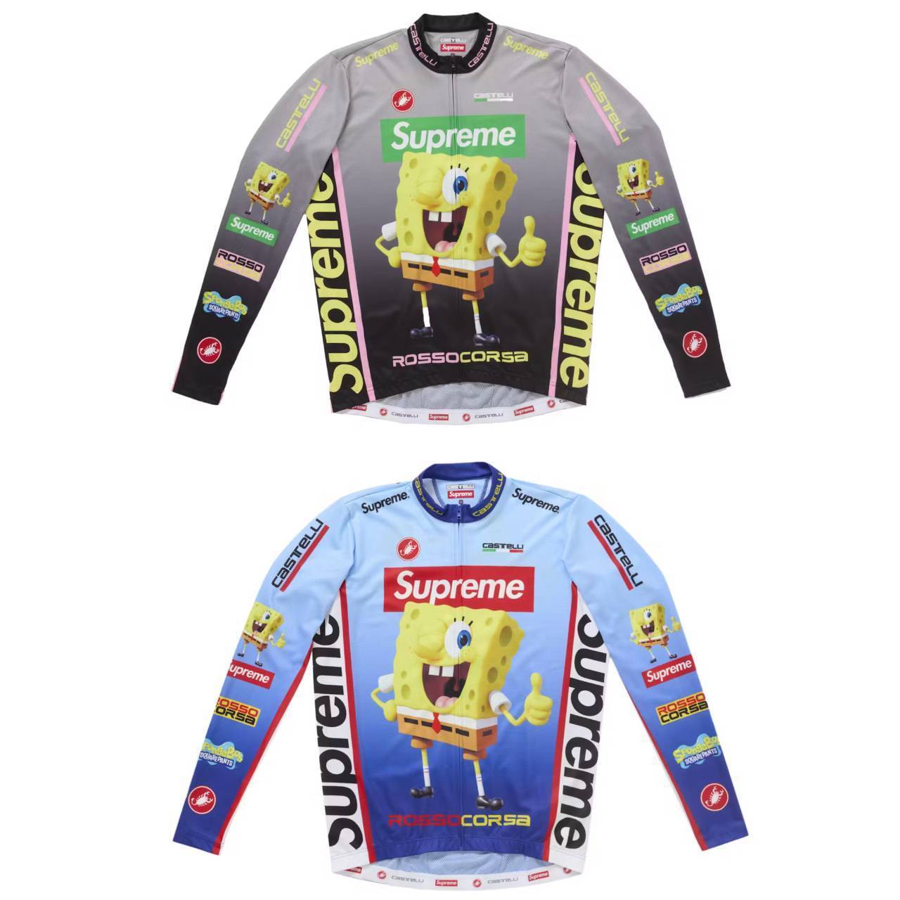 Supreme x SpongeBob★SquarePants Castelli L/S Cycling Jersey