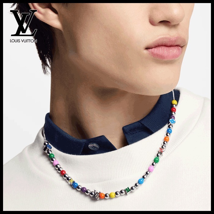 【カラフルでポイントに】Louis Vuitton LVキャンディネックレス