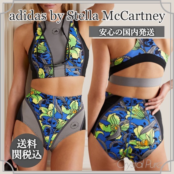 【adidas by Stella McCartney】ロゴ 花柄 ビキニボトム 水着