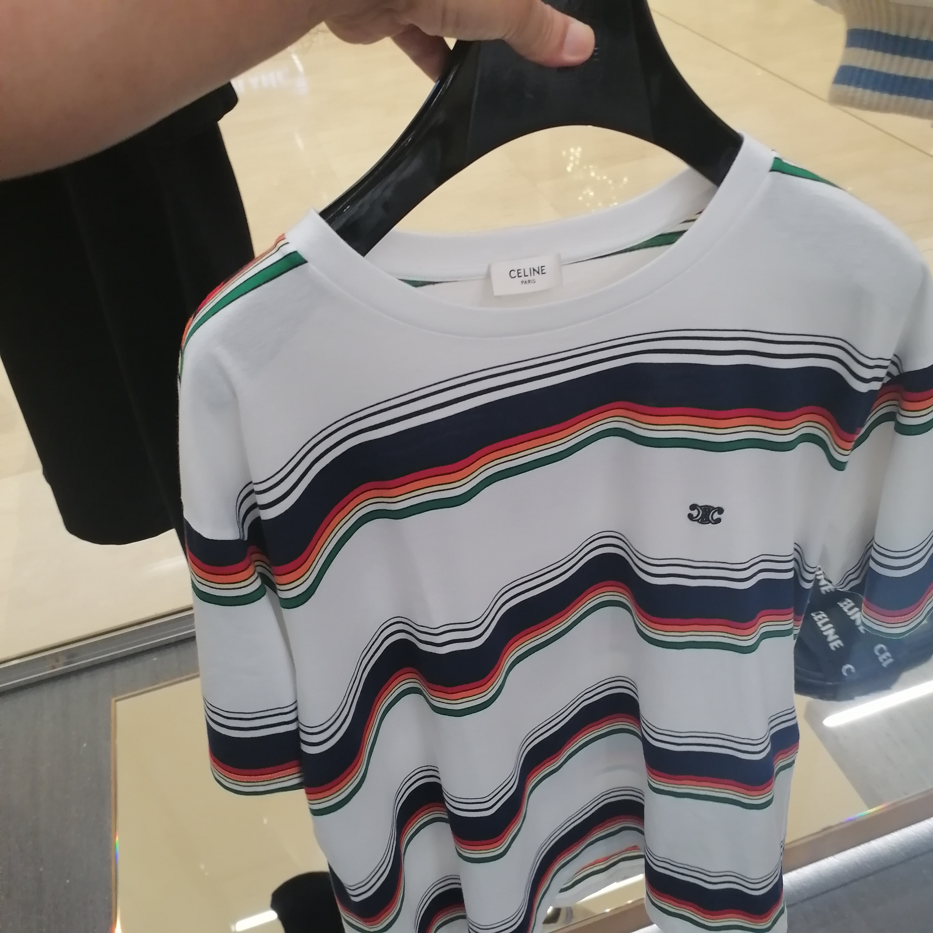 CELINE セリーヌ トリオンフ ルーズTシャツ  ホワイト
