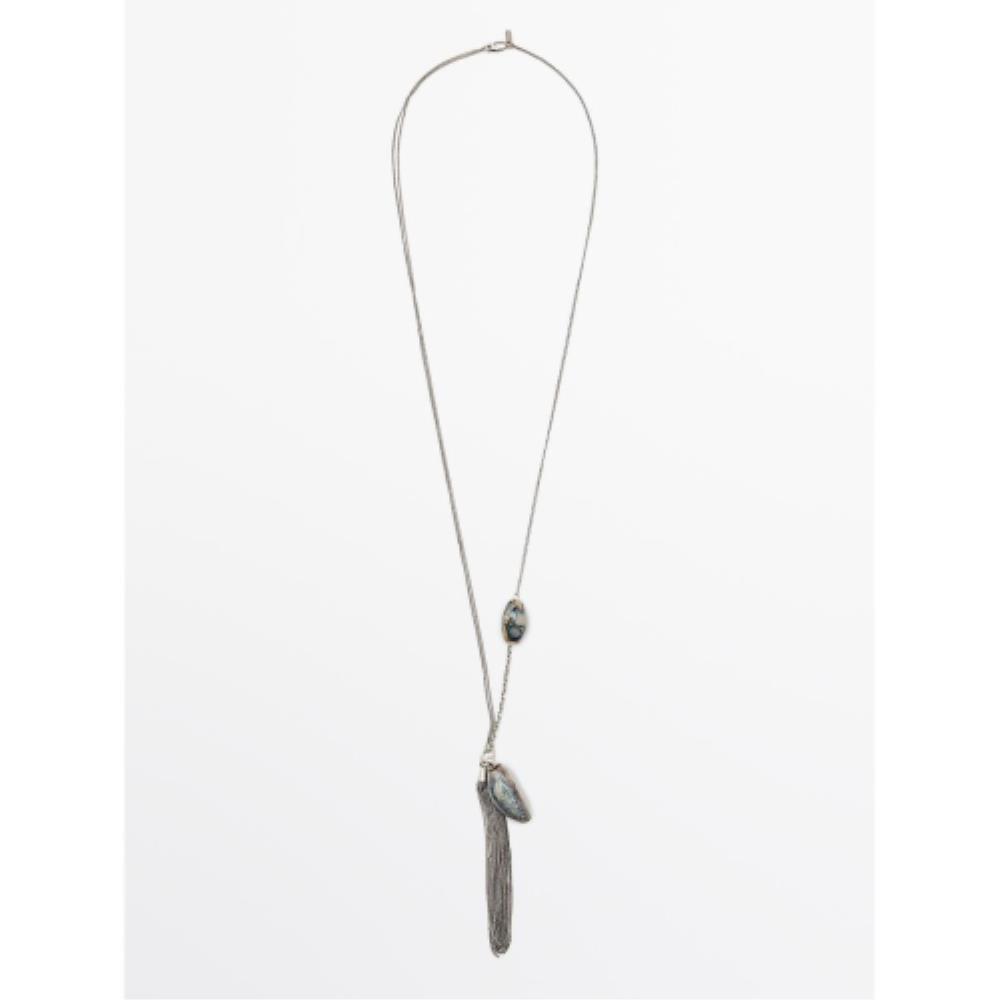 ★ Massimo Dutti★ Contrast Ceramic Necklace 04602512400