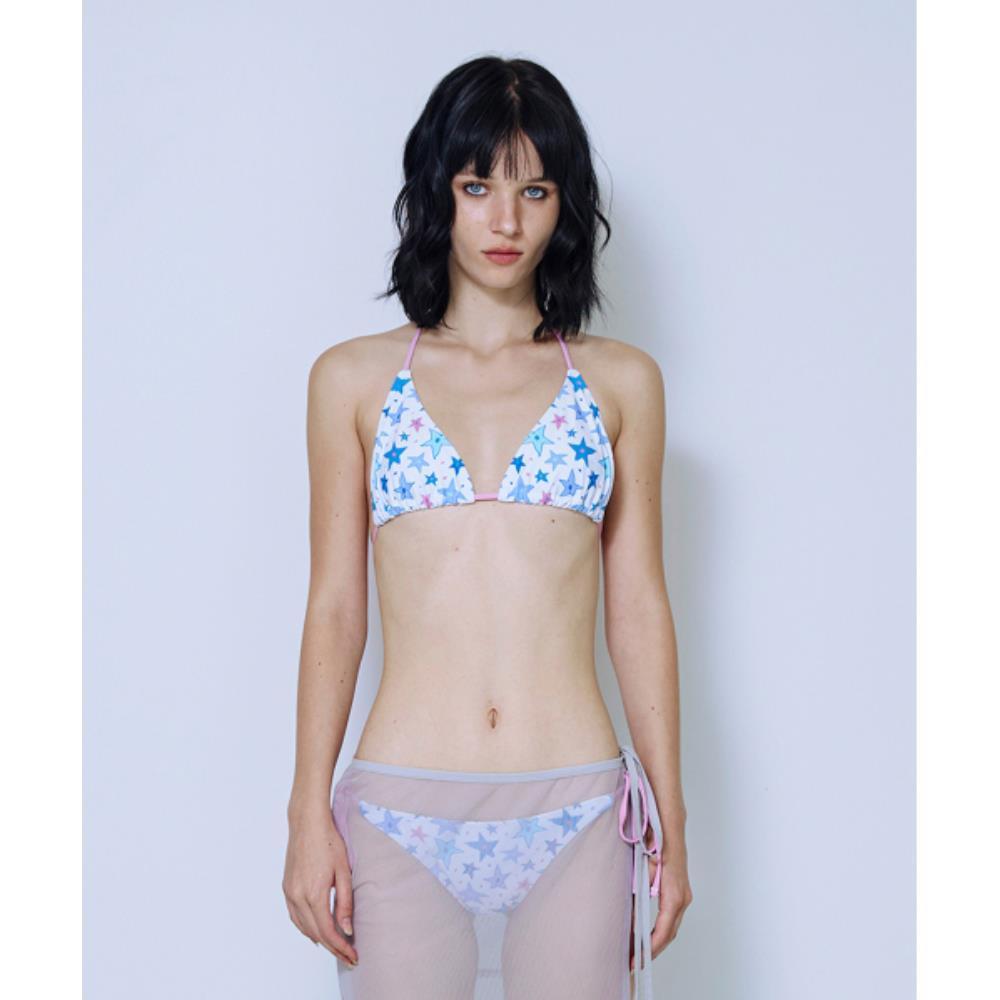 ★ PISCESS★ Drawing Star Triangle Bikini White 5008225875
