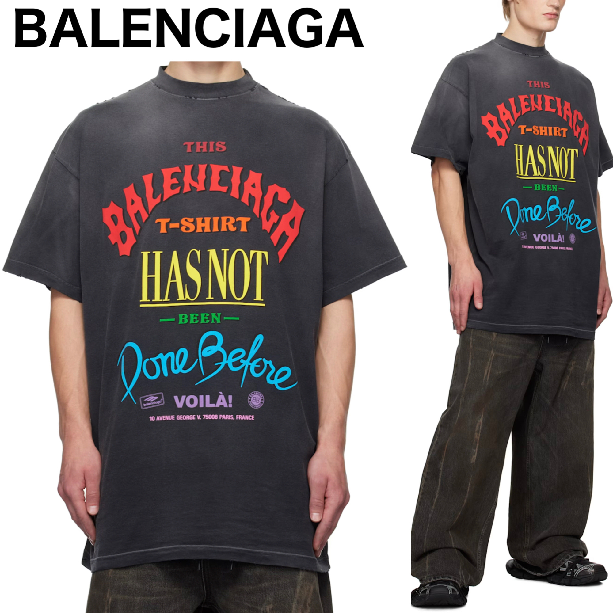 BALENCIAGA♡ グレー Not Been Done Tシャツ