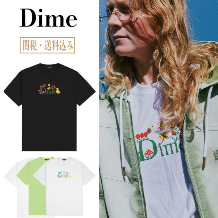 男女ともにおすすめ 正規品 Dime Montreal Flower T-Shirt