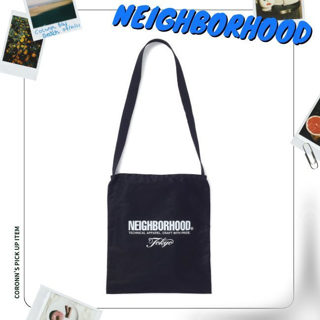 StrayKids愛用《NEIGHBORHOOD》ツイル ロゴ ショルダーバッグ