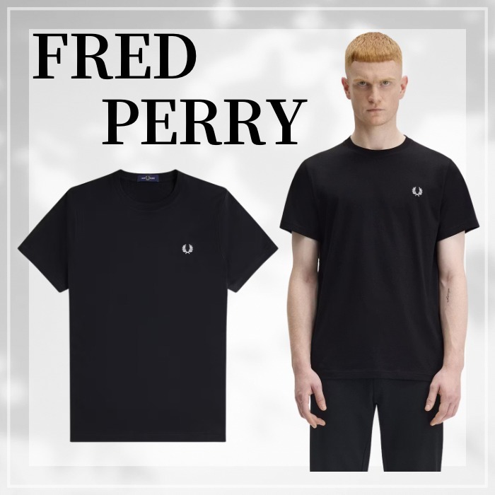 FRED PERRY☆ Tennis Graphic T-Shirt BLACK 背中ロゴ