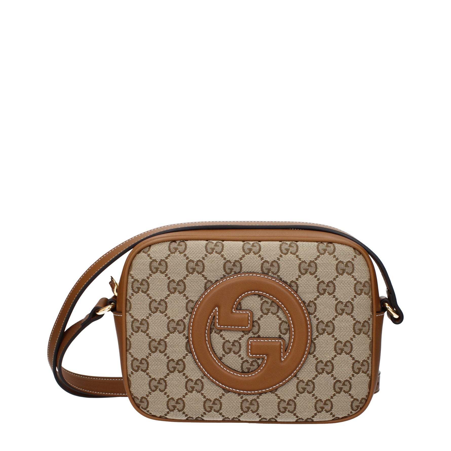 ショルダーバッグ・ポシェット GUCCI  Crossbody Bags Women Fabric Beige/Brown