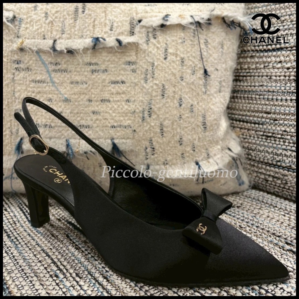 【可憐なリボンが可愛い♪】シャネル スリングバッグ シューズ