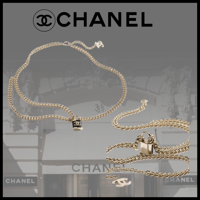 【25A最新作♪】CHANEL CCロゴ パドロック チェーンベルド