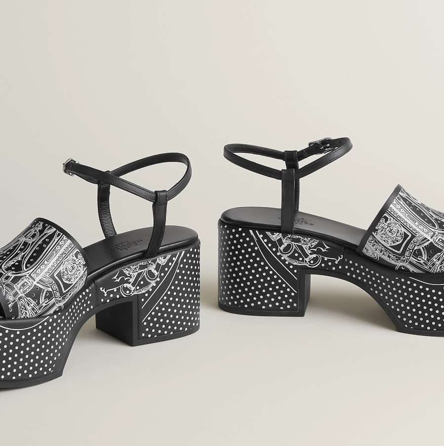 【上品でオシャレ♪】HERMES 《Kervella 35 》サンダル
