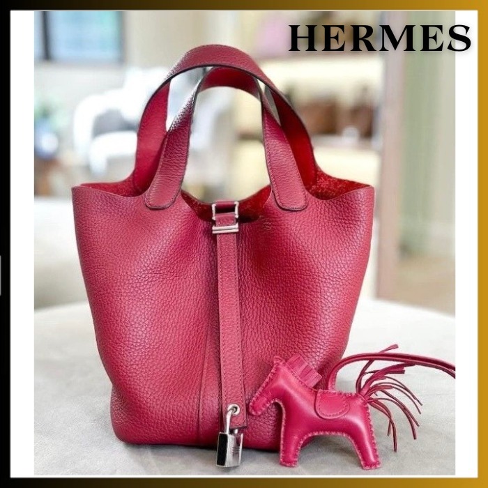 【美品 /Rouge Grenat & Piment】HERMES ピコタンロック 18