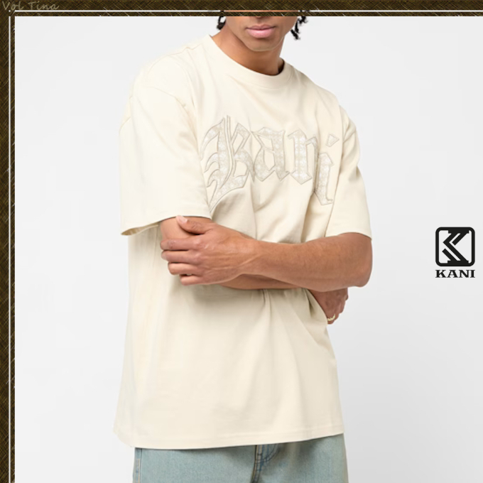 KARL KANI◆カールカナイ Paisley Letter T-Shirt [beige]