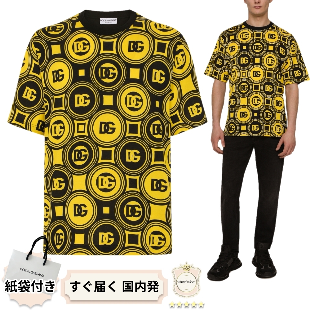 【完売必至】ドルチェアンドガッパーナ■DGロゴ プリントTシャツ