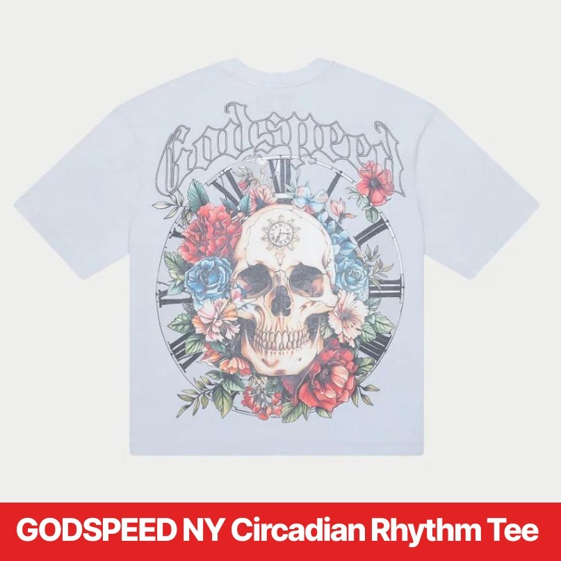 ★GODSPEED NEW YORK★Circadian Rhythm Tee ストリートスタイル
