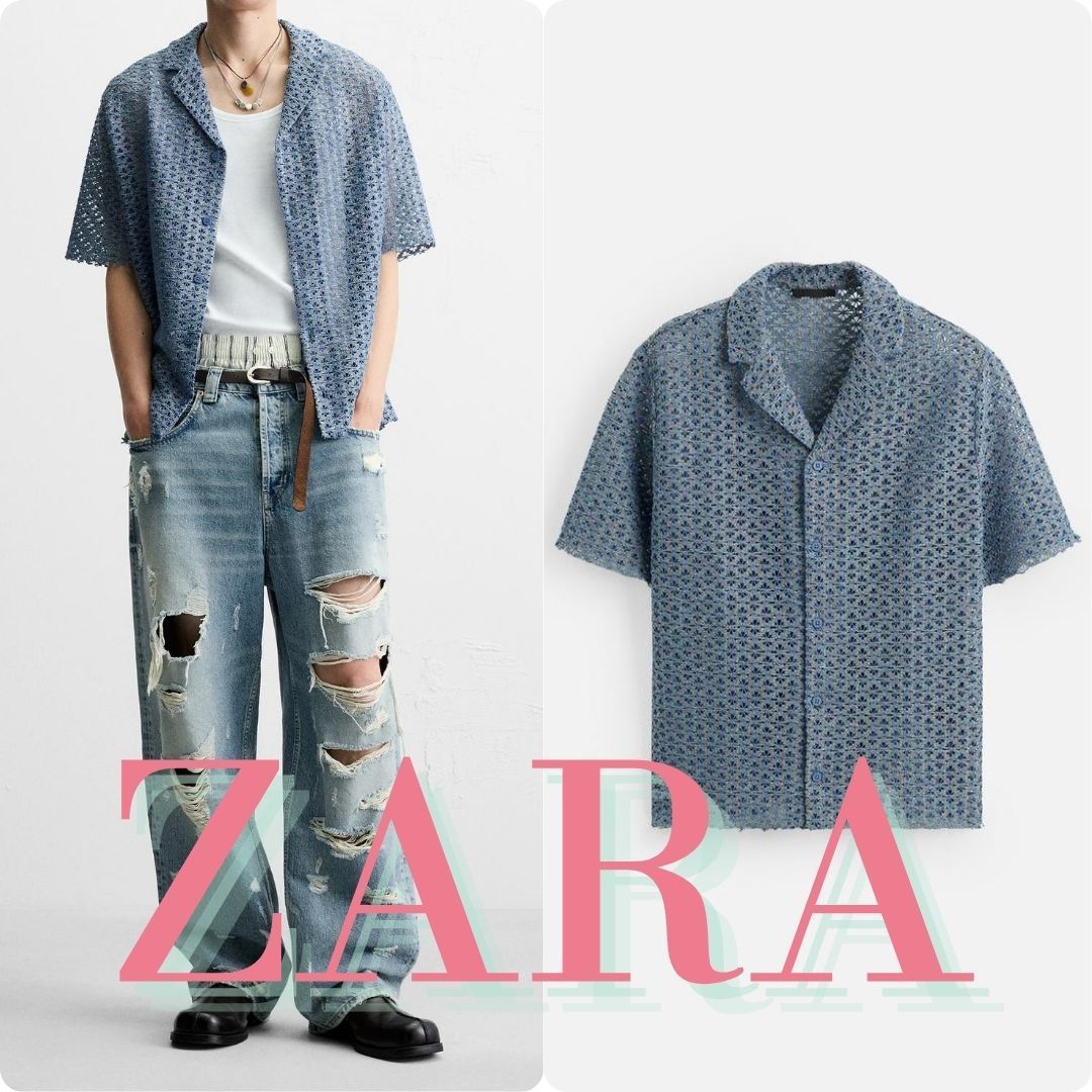 ZARA オープン構造シャツ 0794/405