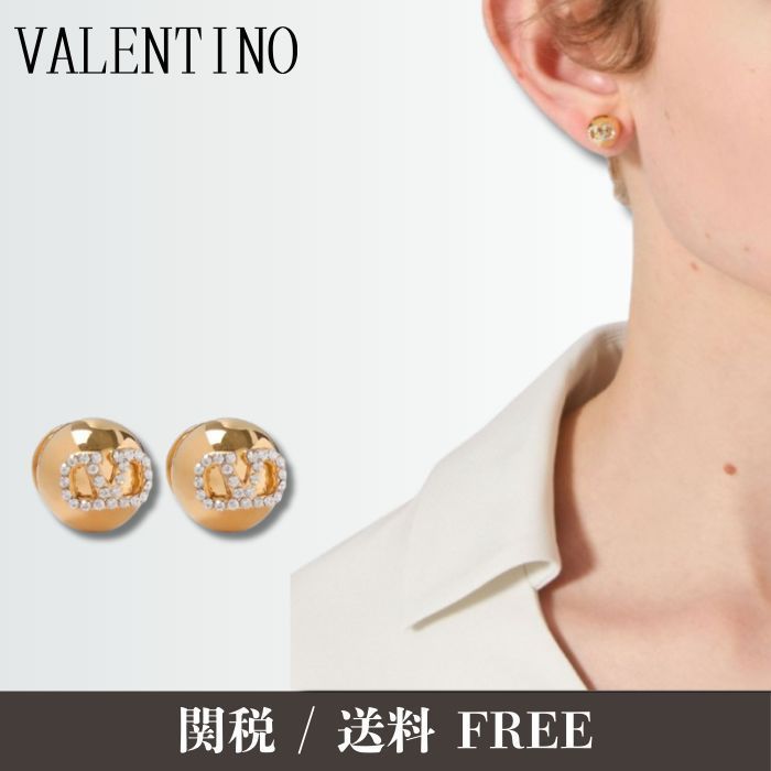 【定番】VALENTINO GARAVANI Vロゴ シグネチャー ピアス