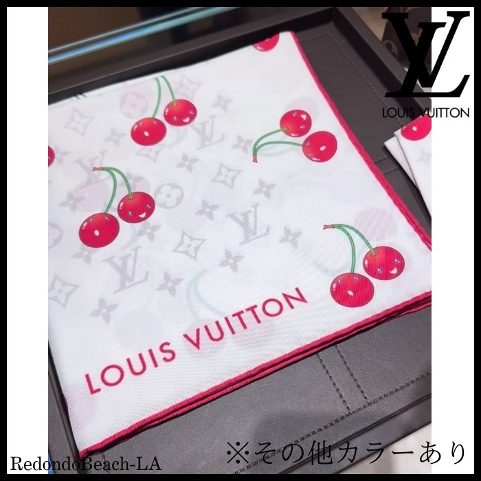 【村上隆コラボ★チェリー】LOUIS VUITTON★Monogram スカーフ